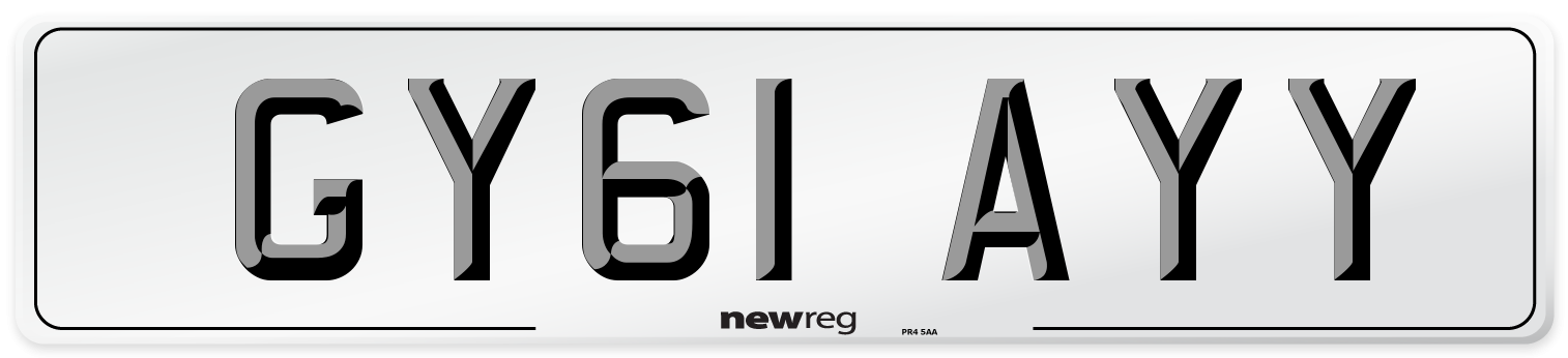 GY61 AYY Number Plate from New Reg
